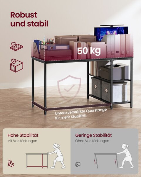 Rohový kancelářský stůl LWD132BE01