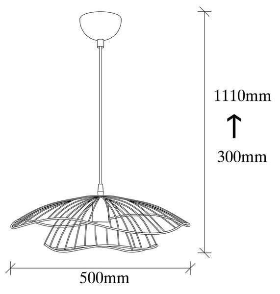 Závěsné svítidlo ve zlaté barvě ø 50 cm Farac – Opviq lights
