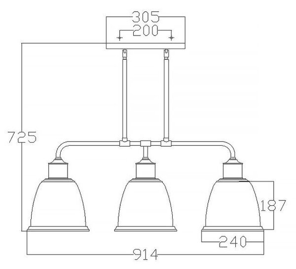 ZÁVĚSNÉ SVÍTIDLO, 91.4/24/57.8 cm Elstead Lighting - Závěsná světla