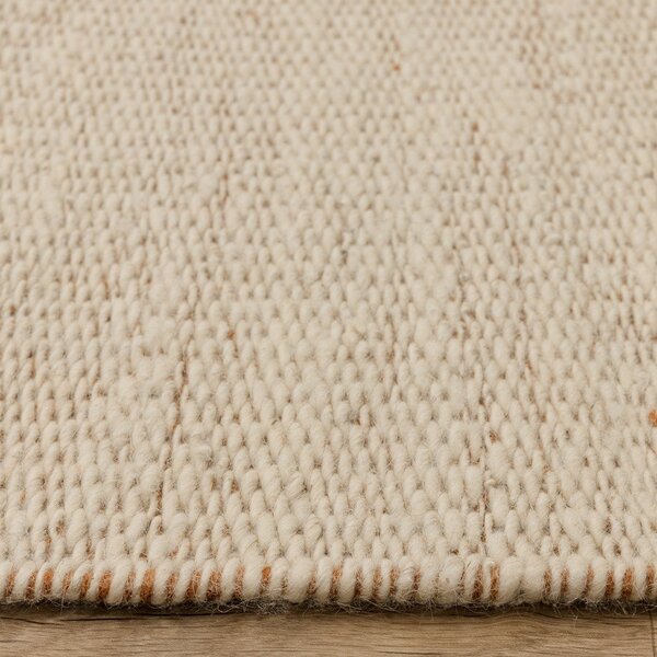 Krémový/v terakotové barvě ručně tkaný vlněný koberec 120x170 cm Lima Rust – Asiatic Carpets