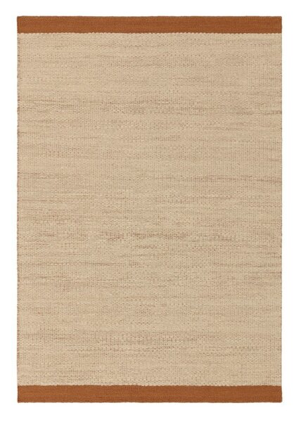 Krémový/v terakotové barvě ručně tkaný vlněný koberec 120x170 cm Lima Rust – Asiatic Carpets