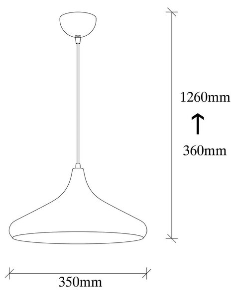 Závěsné svítidlo ve zlaté barvě s kovovým stínidlem ø 35 cm Nile – Opviq lights