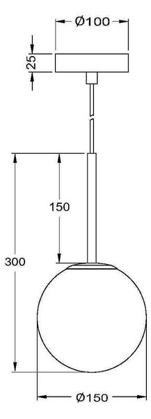 Maytoni Závěsné svítidlo BASIC, 1xE14, Ø 15 cm