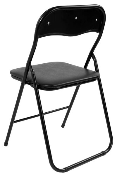 Sada rozkládacích židlí BASICO černá (4 ks)