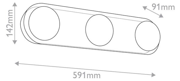 NÁSTĚNNÉ LED SVÍTIDLO, 59,1/14,2/9,1 cm Elstead Lighting - Nástěnná svítidla