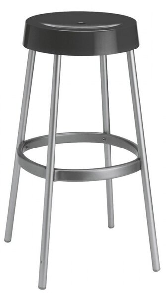 SCAB - Barová židle GIM vysoká - antracitová/hliník