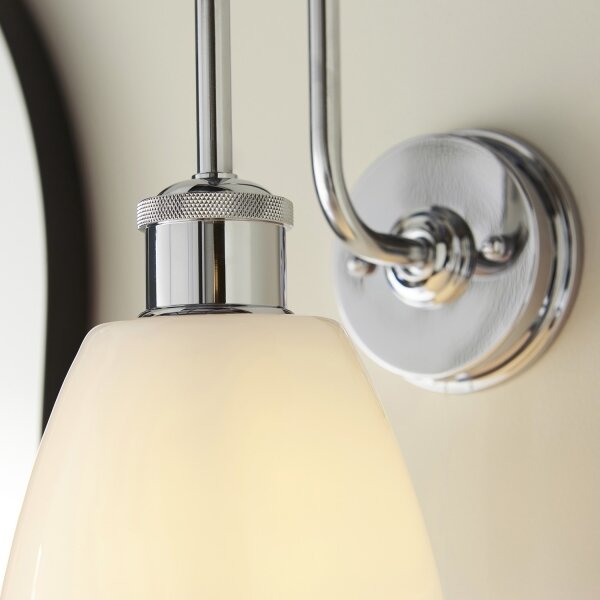 Endon 95506 -Koupelnové nástěnné svítidlo PIPER 1xE27/10W/230V IP44 lesklý chrom