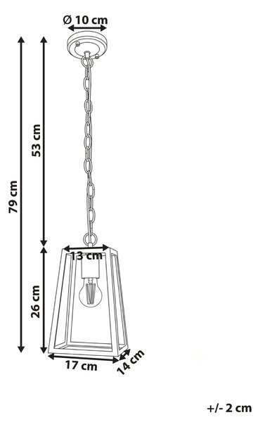 Venkovní závěsná lampa VOLARJA Kov Černá