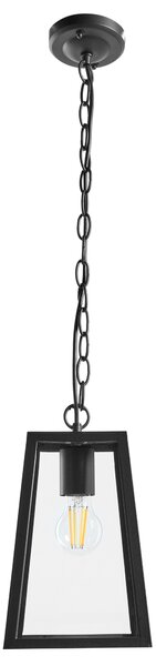 Venkovní závěsná lampa VOLARJA Kov Černá