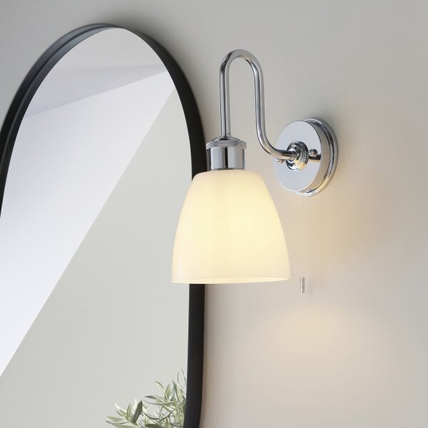 Endon 95506 -Koupelnové nástěnné svítidlo PIPER 1xE27/10W/230V IP44 lesklý chrom