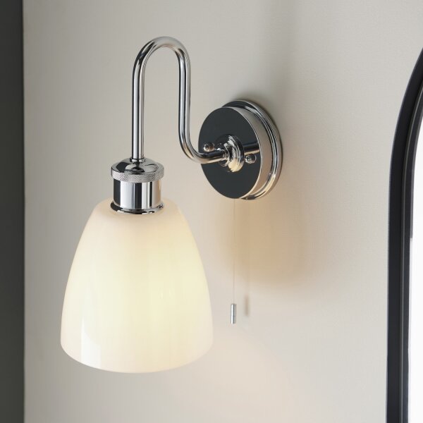 Endon 95506 -Koupelnové nástěnné svítidlo PIPER 1xE27/10W/230V IP44 lesklý chrom