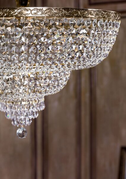 Maytoni Křišťálový lustr PALACE, 14xE27, Ø 80 cm