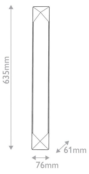 NÁSTĚNNÉ LED SVÍTIDLO, 63,5/7,6/6,1 cm Elstead Lighting - Nástěnná svítidla