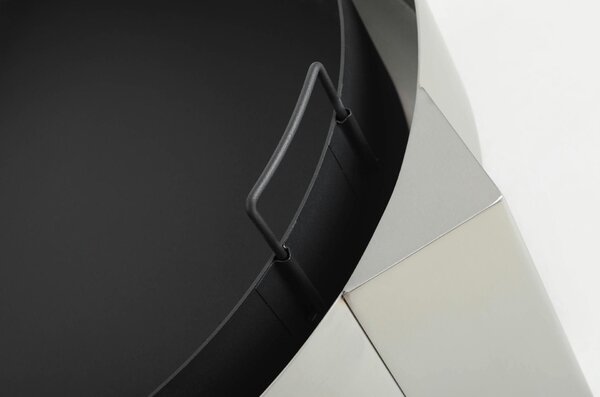 Designové ohniště FUEGO, průměr 58 cm, nerez, stříbrná