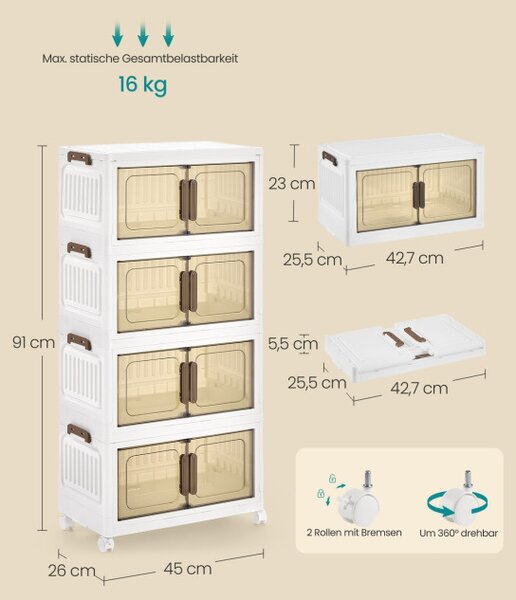 Pojízdný regál RLB445WZ01