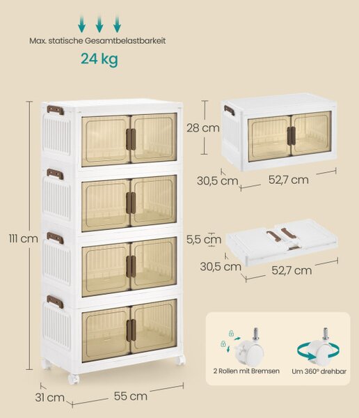 Pojízdný regál RLB450WZ01