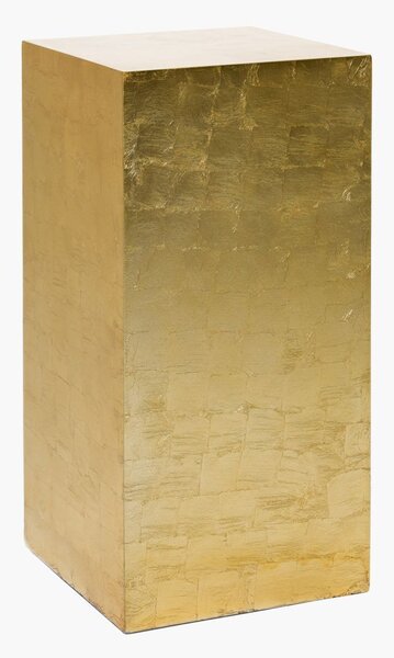 Dekorativní podstavec PODEST, sklolaminát, výška 60 cm, zlatý lesk