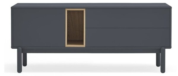 Tmavě šedý TV stolek 140x56 cm Corvo - Teulat