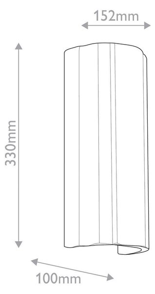 NÁSTĚNNÉ SVÍTIDLO, 33/15,2/10 cm Elstead Lighting - Online Only svítidla, Online Only