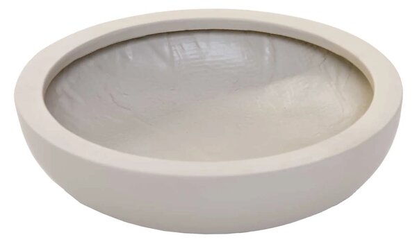 Mísa na květiny PLANA, sklolaminát, průměr 34 cm, krémová