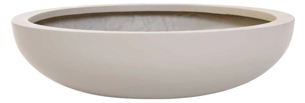 Mísa na květiny PLANA, sklolaminát, průměr 43 cm, krémová
