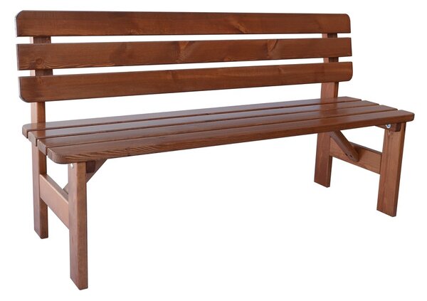 Rojaplast VIKING zahradní lavice dřevěná LAKOVANÁ - 150 cm