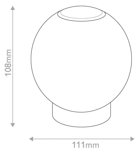 STOLNÍ LED LAMPA, 11,1/10,8 cm Elstead Lighting - LED stolní lampy