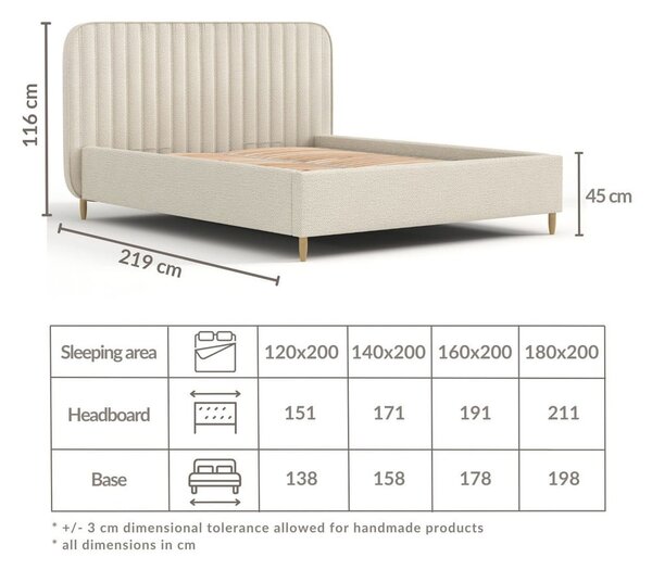 Zelená čalouněná dvoulůžková postel s úložným prostorem s roštem 180x200 cm Noto – Maison de Rêve