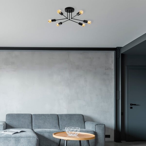Černé stropní svítidlo Sparrow – Opviq lights