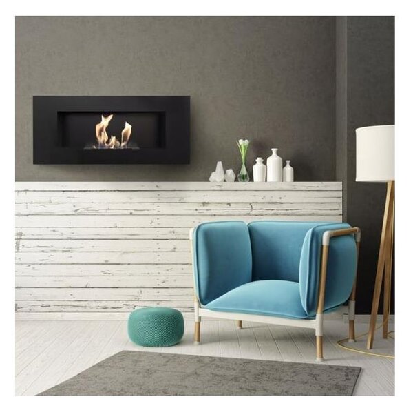 Kratki DELTA2/CZARNY/TUV - Vestavěný BIO DELTA2 krb 40x90 cm 2kW černá