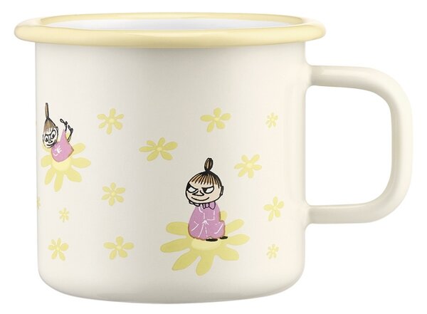 Muurla Hrnek Moomin Flowers 0,37l, smalt / žlutý