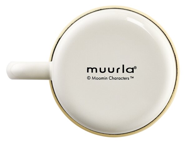 Muurla Hrnek Moomin Flowers 0,37l, smalt / žlutý