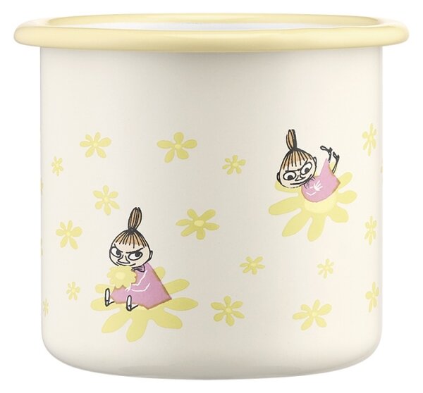 Muurla Hrnek Moomin Flowers 0,37l, smalt / žlutý