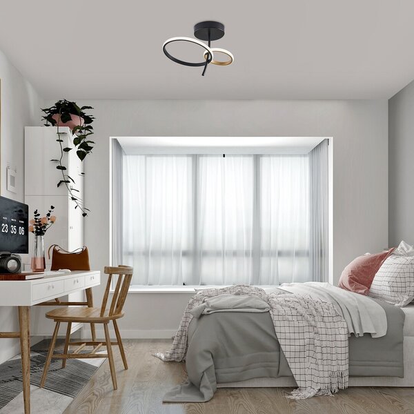 Rabalux 98071296 LED přisazené stropní svítidlo Emilion | 24W integrovaný LED zdroj | 1450lm | 4000K