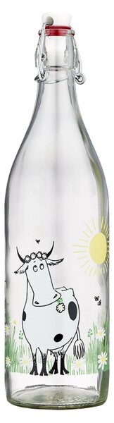 Muurla Skleněná lahev Moomin Meadow 1l