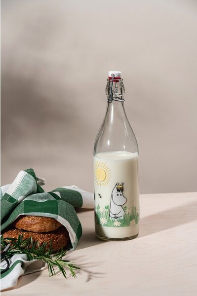 Muurla Skleněná lahev Moomin Meadow 1l