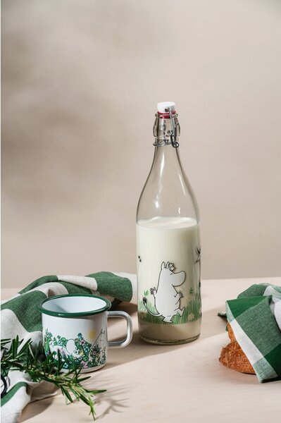 Muurla Skleněná lahev Moomin Meadow 1l