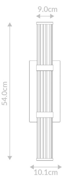 NÁSTĚNNÉ LED SVÍTIDLO, 9/54/10,1 cm Elstead Lighting - Online Only svítidla, Online Only
