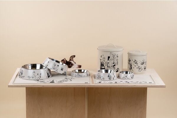Muurla Set dóz na pamlsky Moomin Pets 2 ks / 80. výročí