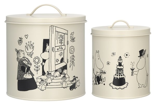 Muurla Set dóz na pamlsky Moomin Pets 2 ks / 80. výročí