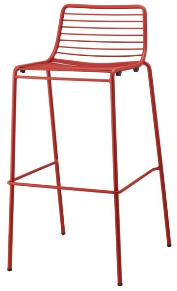 SCAB - Barová židle SUMMER vysoká - červená