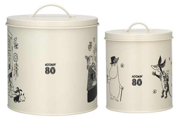 Muurla Set dóz na pamlsky Moomin Pets 2 ks / 80. výročí