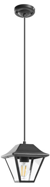 Venkovní závěsná lampa RESAVE Kov Černá