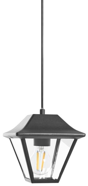 Venkovní závěsná lampa RESAVE Kov Černá