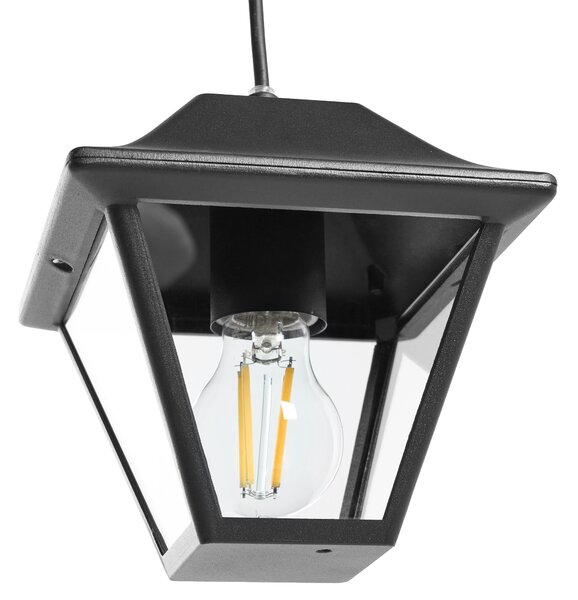 Venkovní závěsná lampa RESAVE Kov Černá