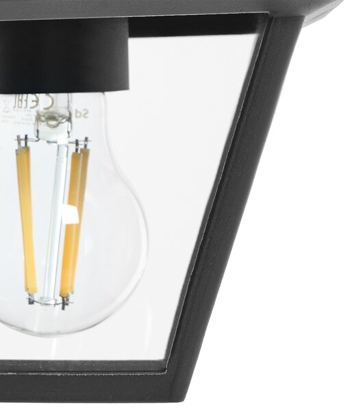 Venkovní závěsná lampa RESAVE Kov Černá