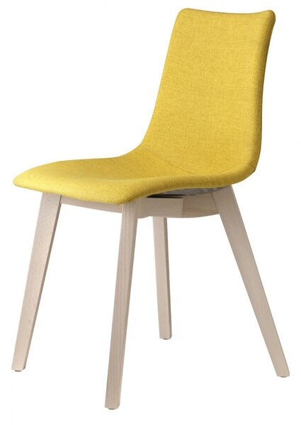 SCAB - Židle ZEBRA POP NATURAL - žlutá/bělený buk