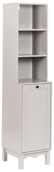 Skříňka do koupelny PENON s košem na prádlo 38 cm Světle béžová