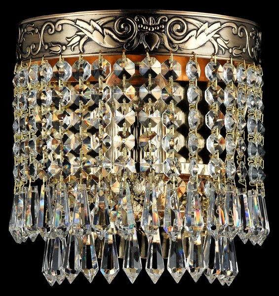 Maytoni Nástěnné křišťálové svítidlo PALACE, 1xE27, v. 18,7 cm