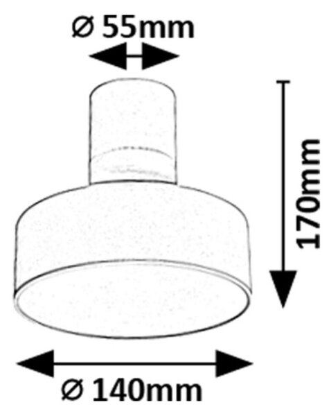 Rabalux 98071327 LED přisazené stropní svítidlo Ovidia | 16W integrovaný LED zdroj | 800lm | 3000K